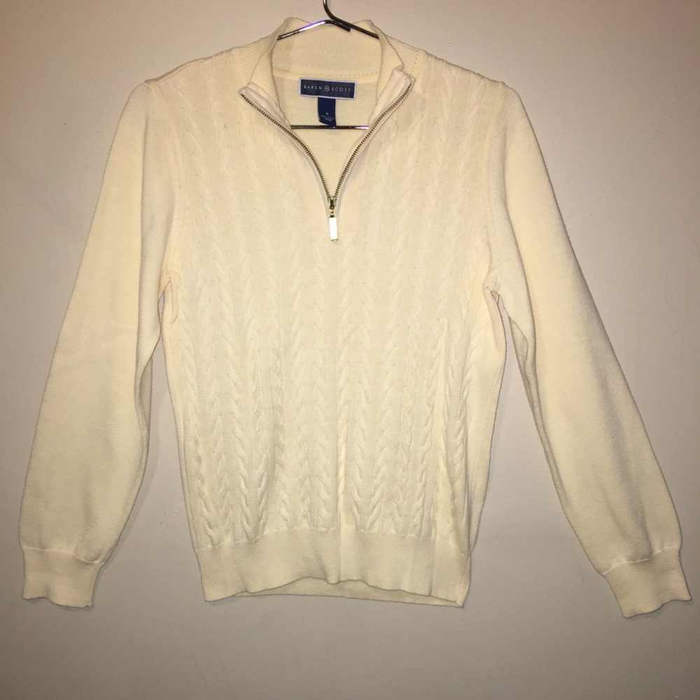 Karen Scott Sweater Yellow